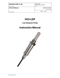 Thumbnail of document Manual - LDP-MCP / LDP-MCS Measurement Chambers